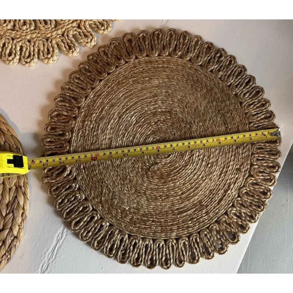 Vintage Lot of 22 Wicker Rattan Woven Place Table Mats Boho Decor Various Sizes